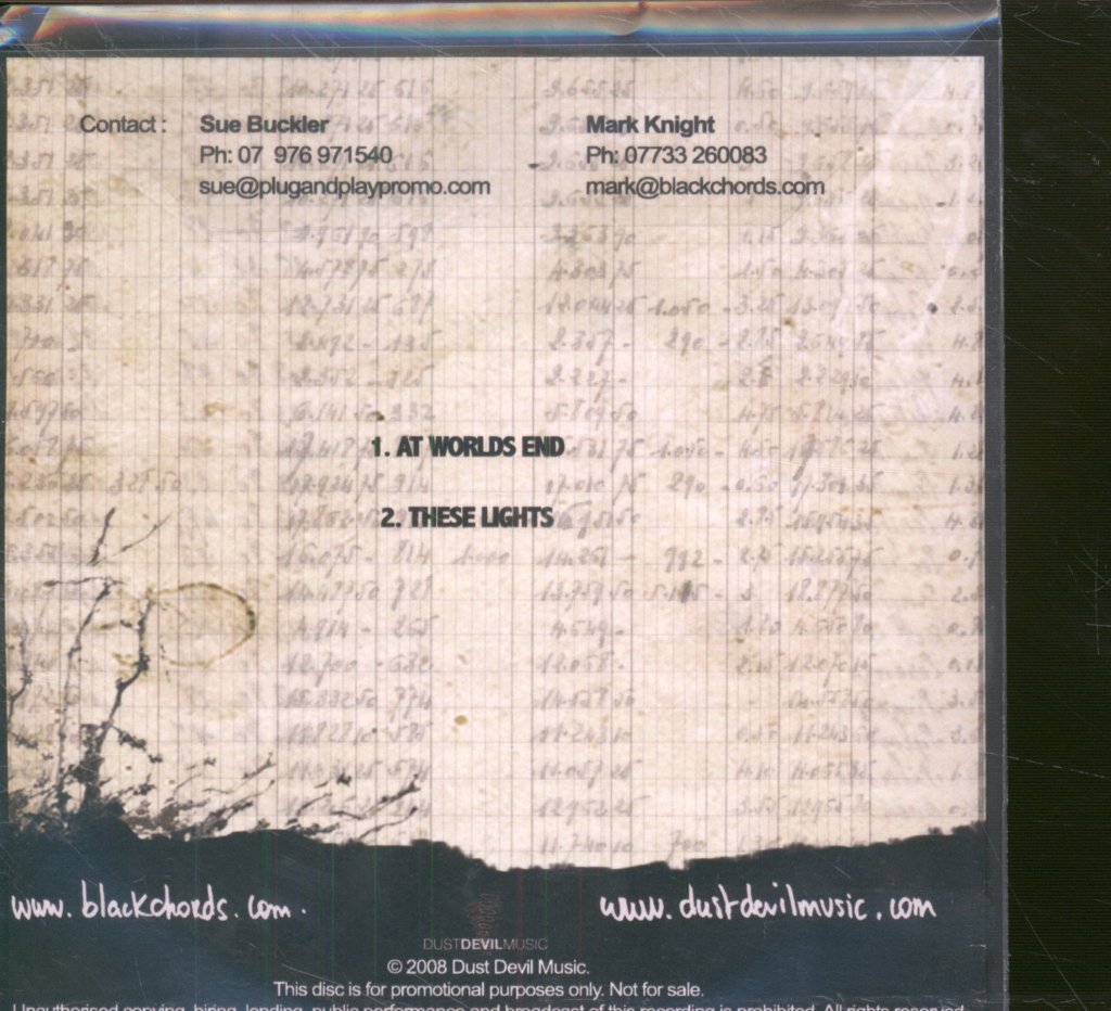 Blackchords - At Worlds End - Cdr