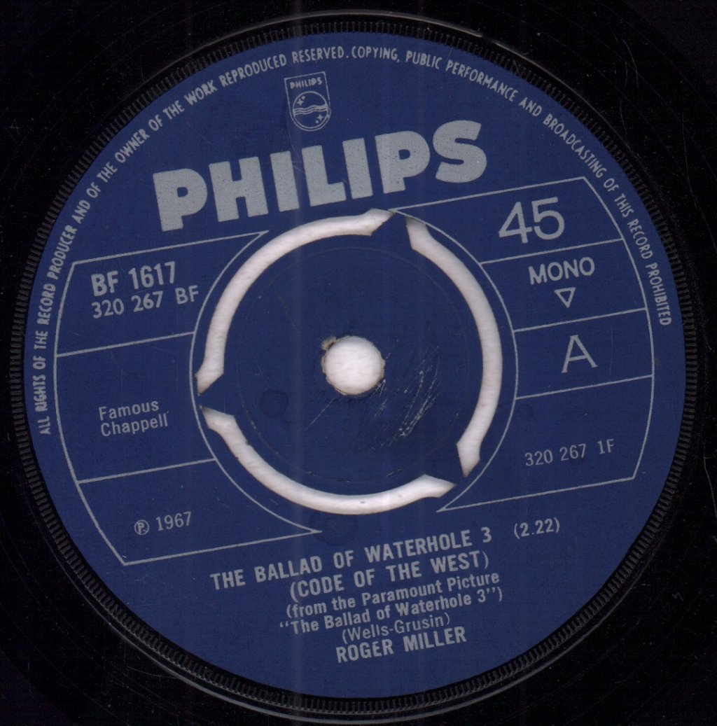 Roger Miller - Ballad Of Waterhole 3 - 7 Inch