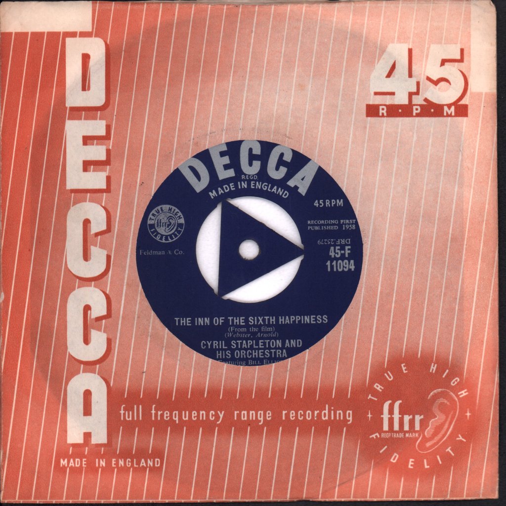 Cyril Stapleton And His Orchestra - Nick Nack Paddy Whack - 7 Inch
