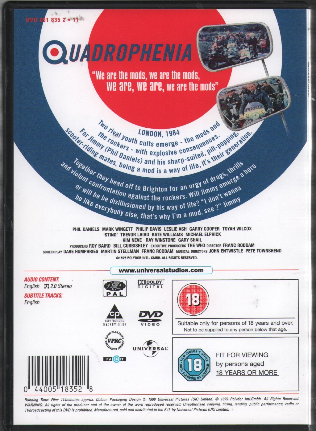 Who - Quadrophenia (Feature Film) - Dvd