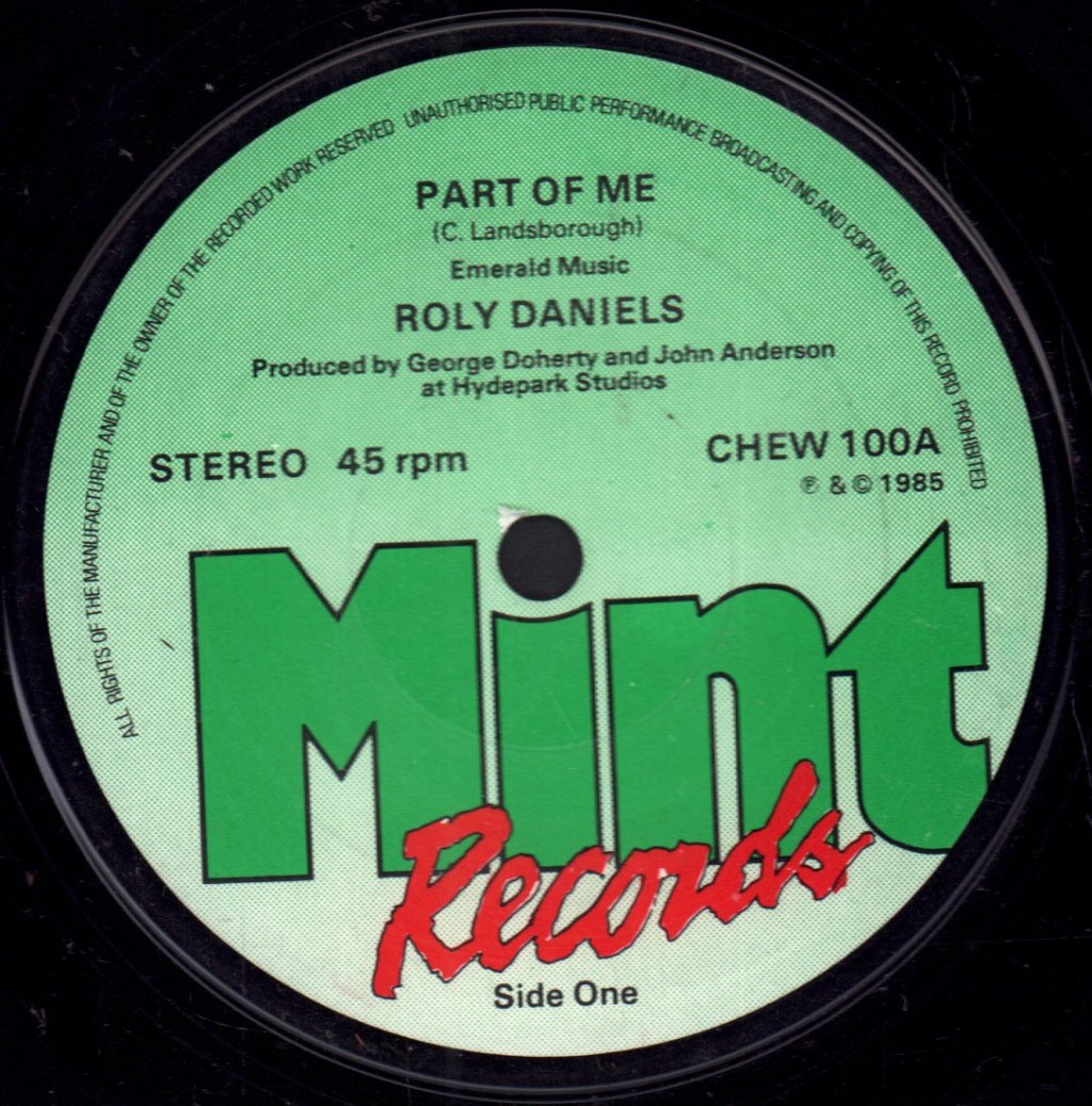 Roly Daniels - Part Of Me - 7 Inch
