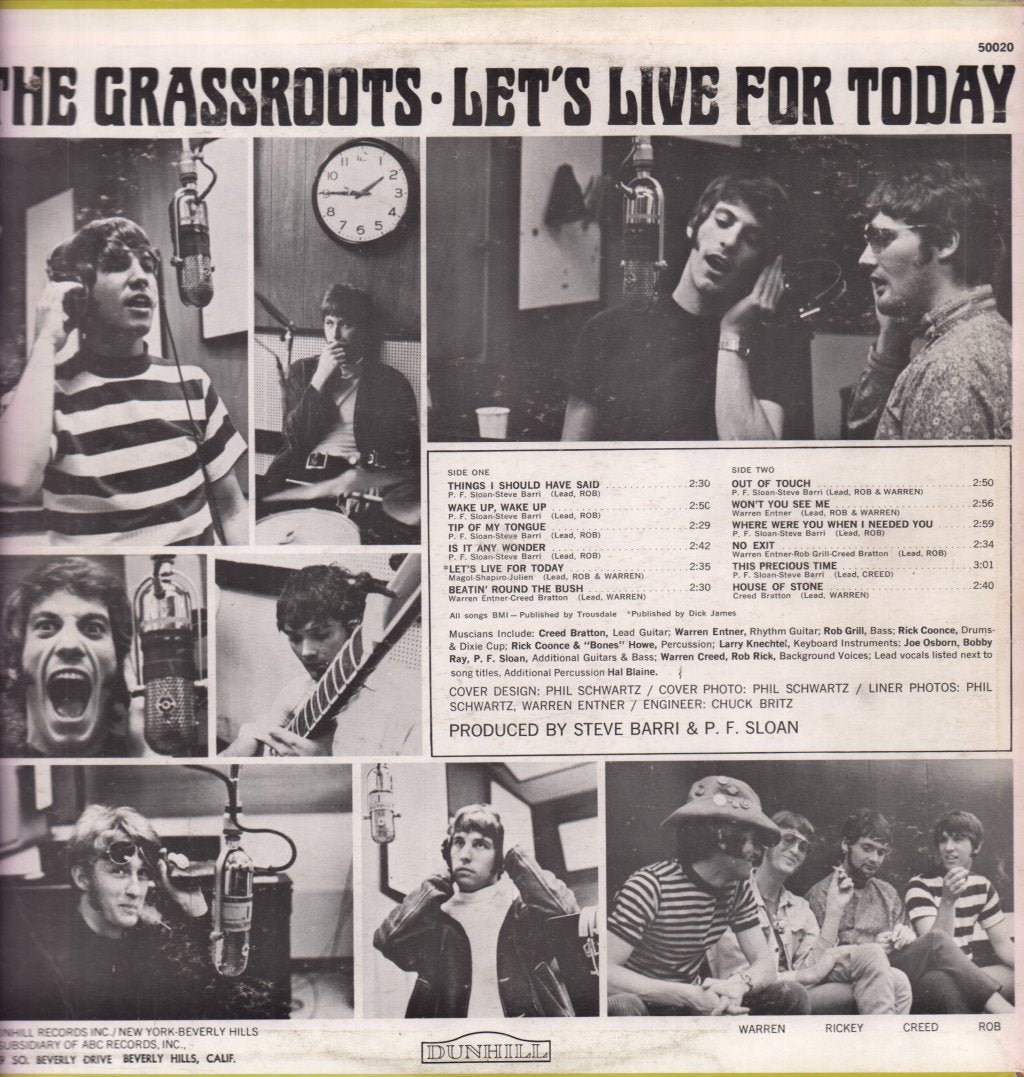 Grass Roots - Let's Live For Today - Lp