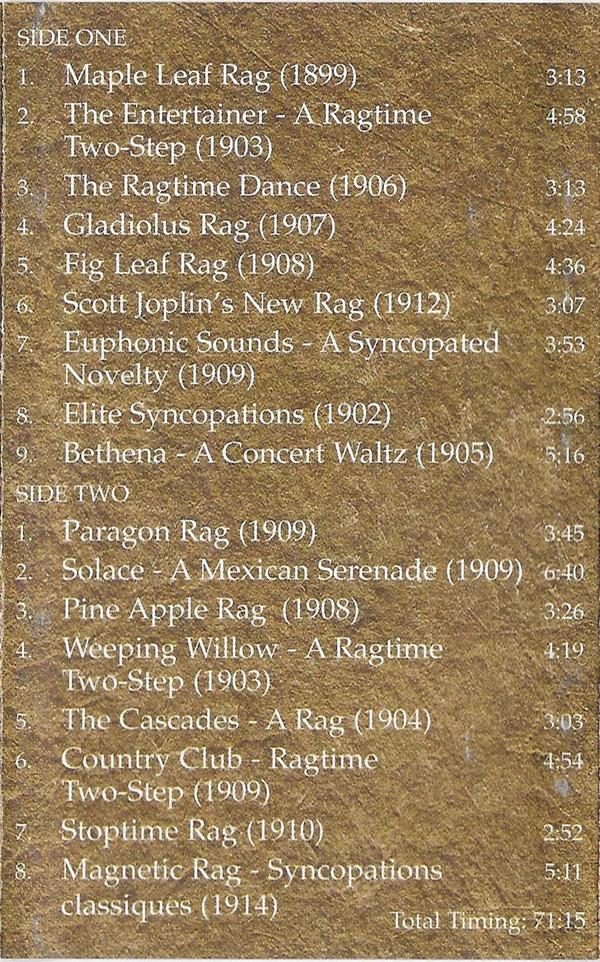 Joshua Rifkin - Entertainer The Very Best Of Scott Joplin - Cassette