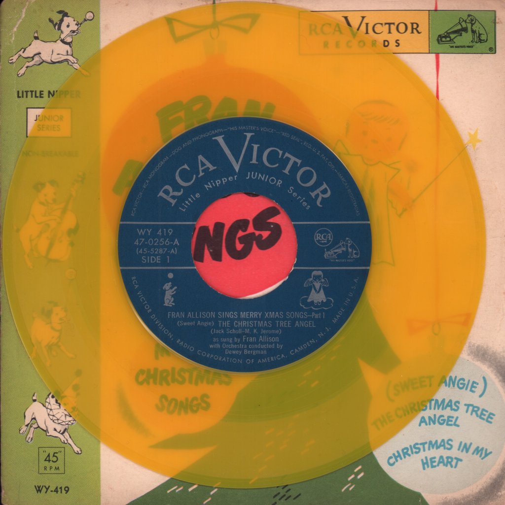 fran allison - merry christmas songs - 7 Inch