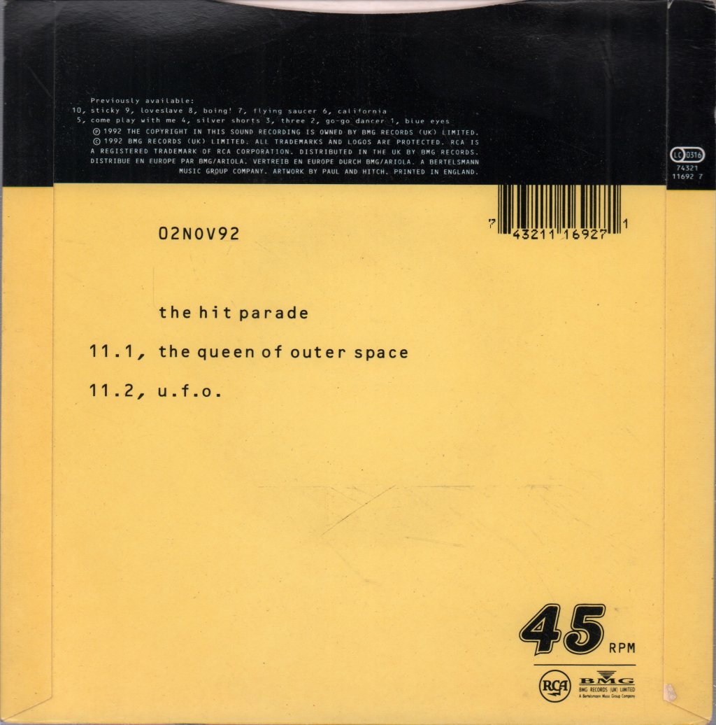 Wedding Present - Queen Of Outer Space - 7 Inch