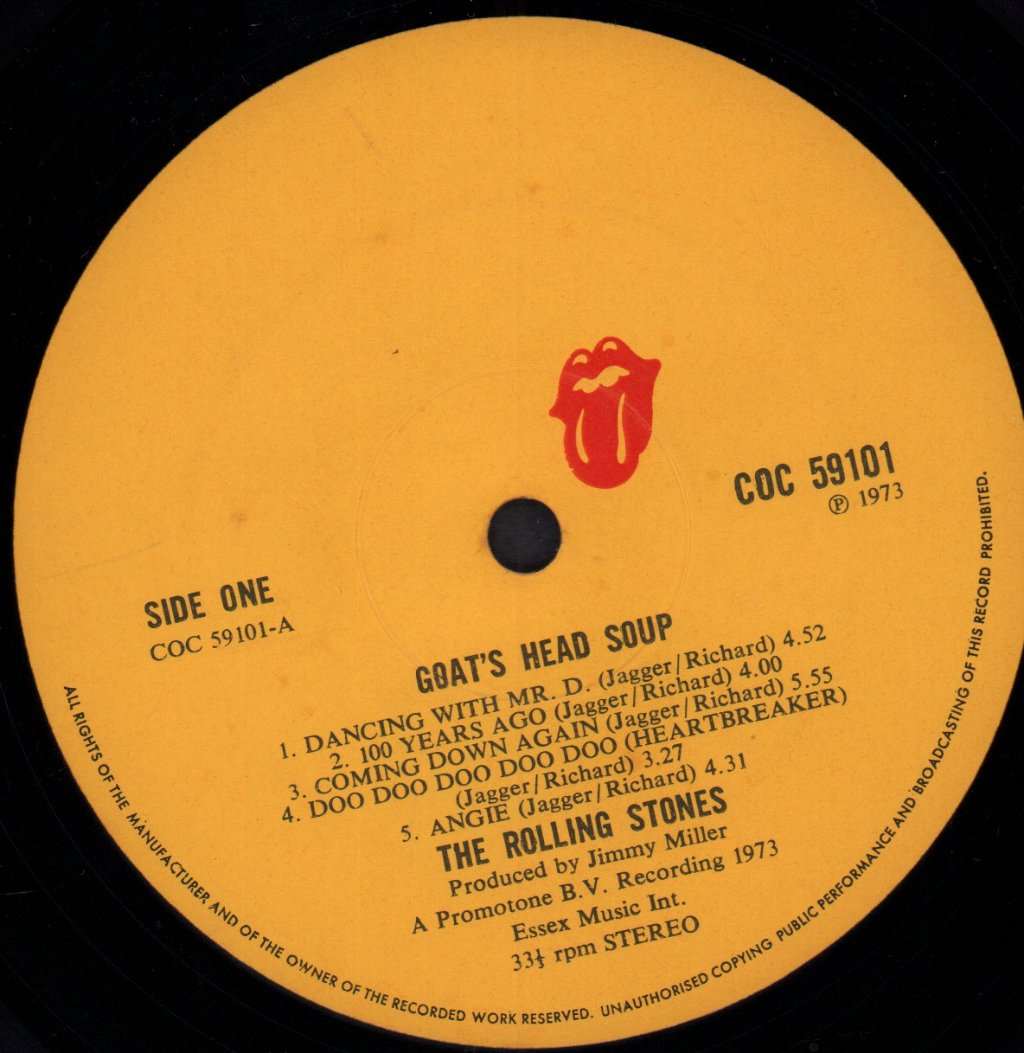 Rolling Stones - Goat's Head Soup - Lp
