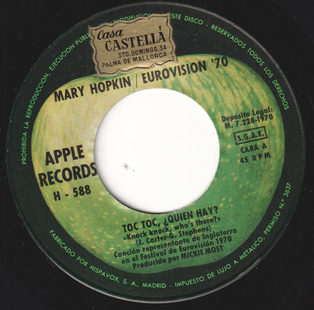 Mary Hopkin - Knock Knock Who's There - 7 Inch