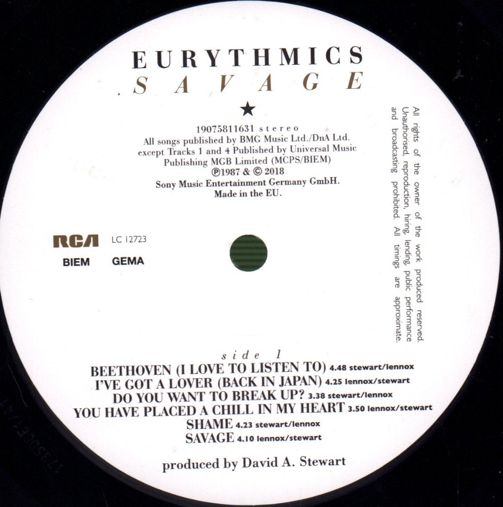Eurythmics - Savage - Lp