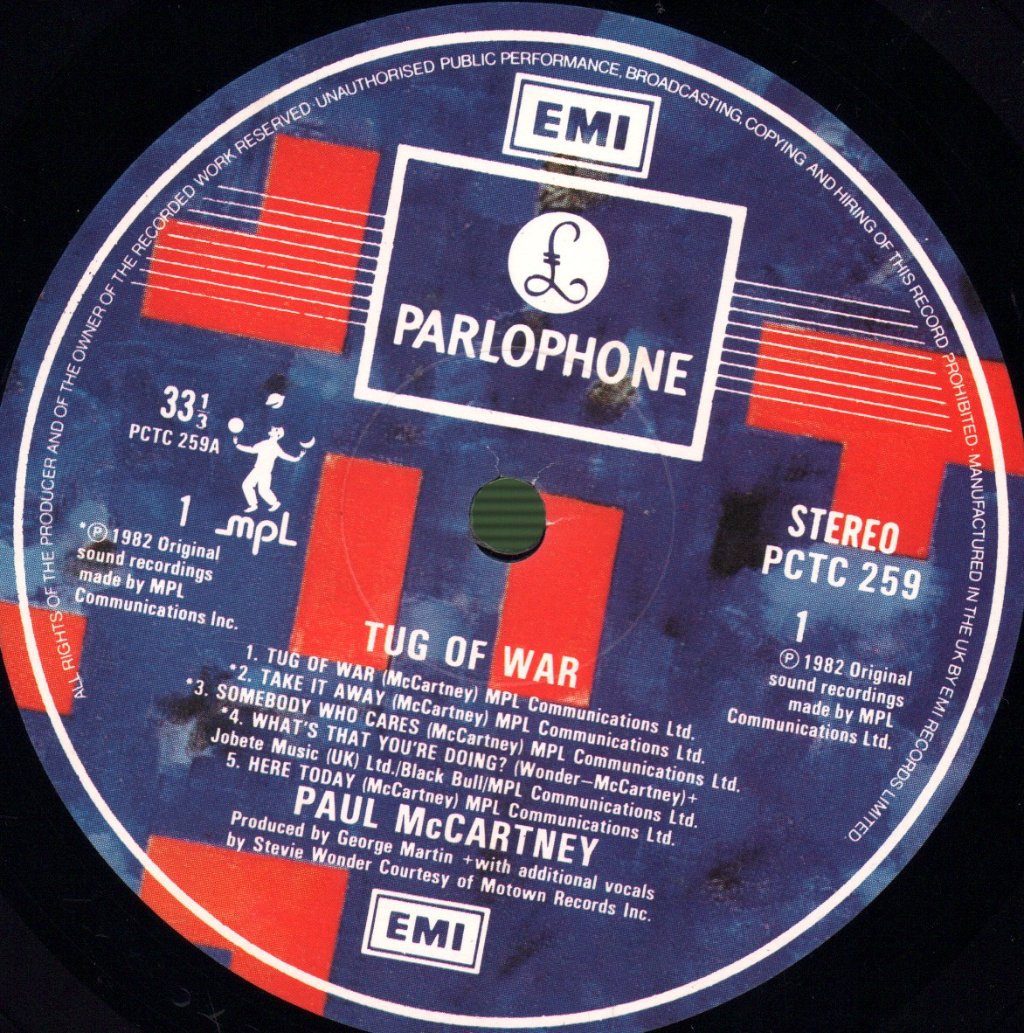 Paul McCartney - Tug Of War - Lp