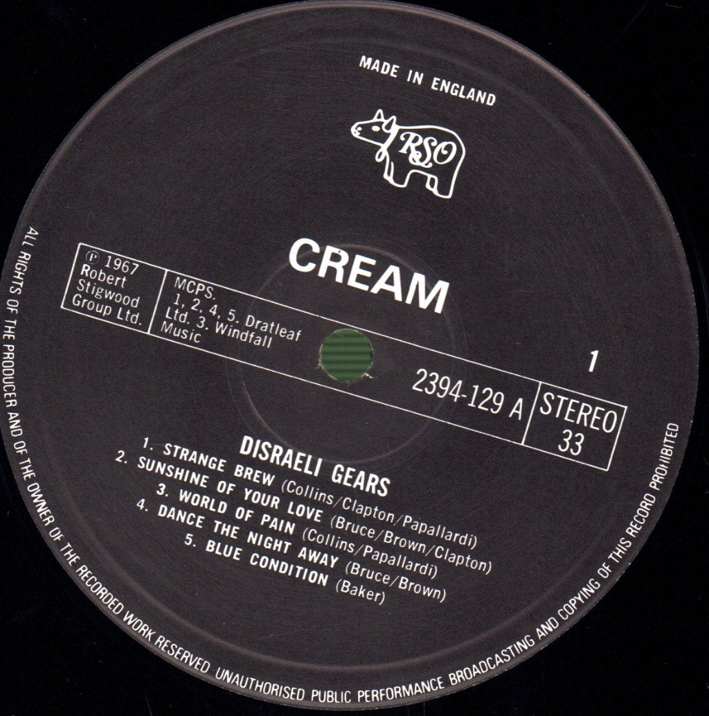 Cream - Disraeli Gears - Lp