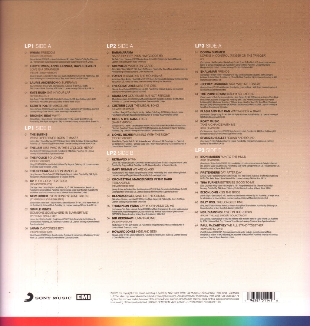 Various Artists - Now: Yearbook `80-`84 The Final Chapter - Triple Lp