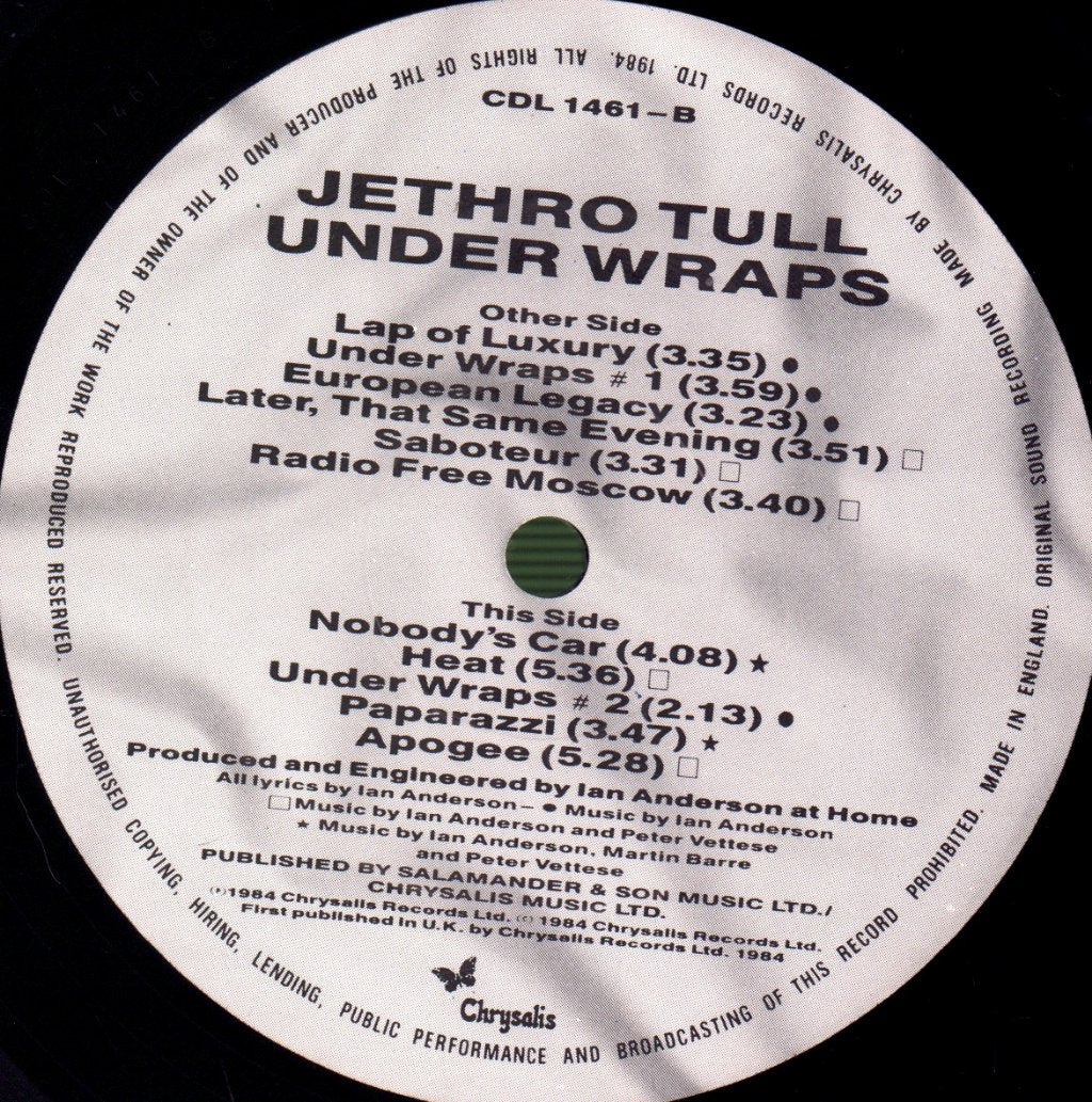 Jethro Tull - Under Wraps - Lp
