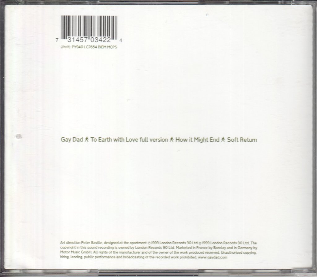 Gay Dad - To Earth With Love - Cd