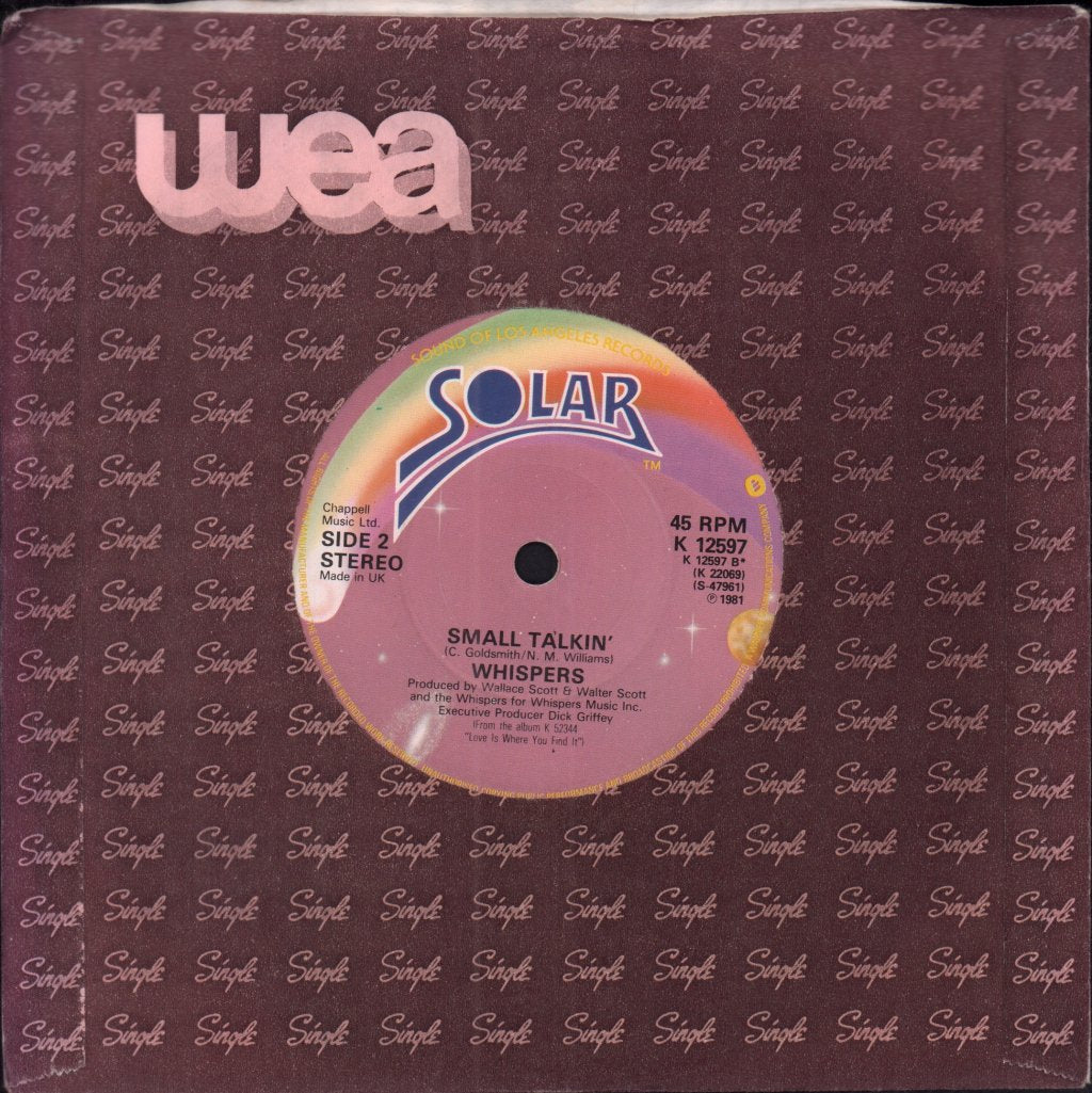 Whispers - In The Raw - 7 Inch