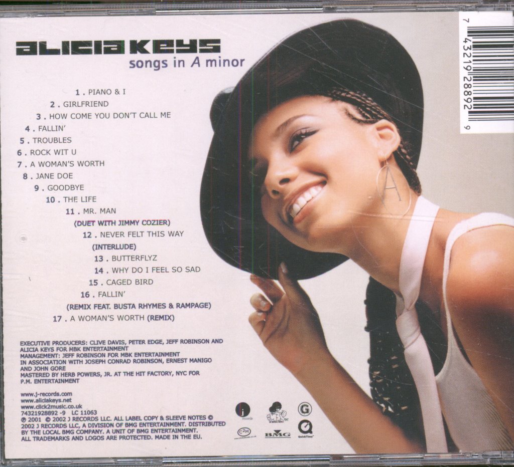Alicia Keys - Songs In A Minor - Cd