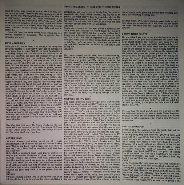 Crass - Christ The Album / Well Forked - But Not Dead - Double Lp