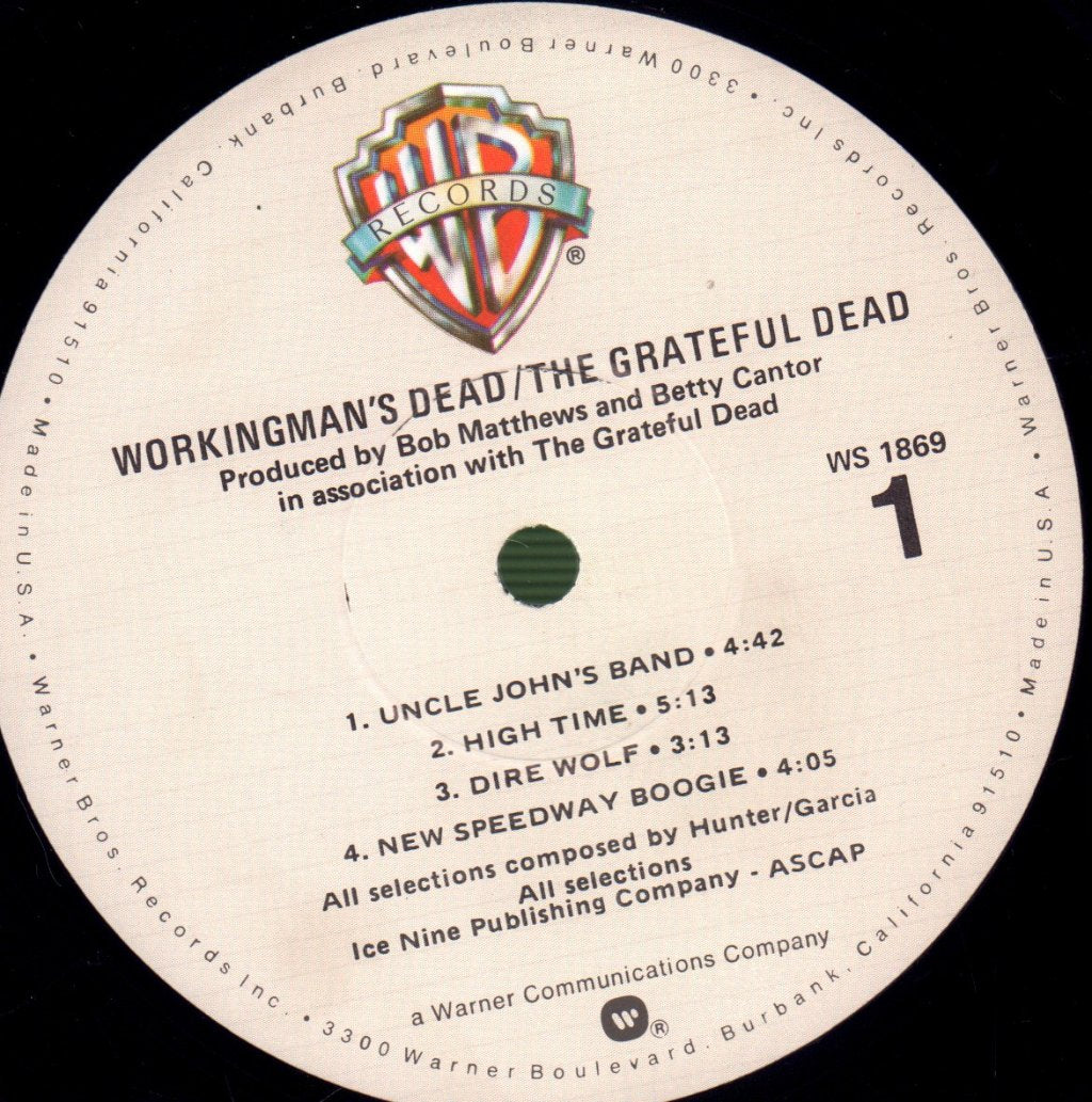 Grateful Dead - Workingman's Dead - Lp