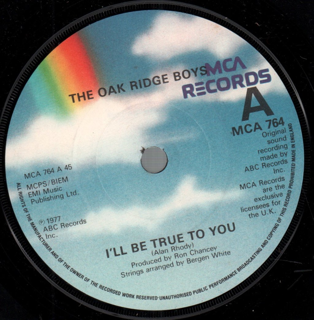 Oak Ridge Boys - I'll Be True To You - 7 Inch