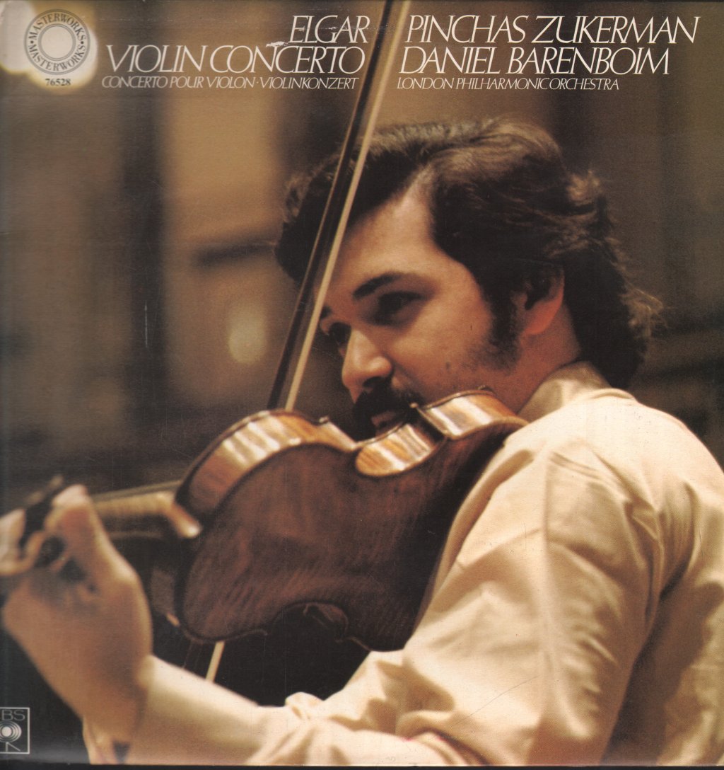 Pinchas Zukerman / Daniel Barenboim - Elgar Violin Concerto - Lp