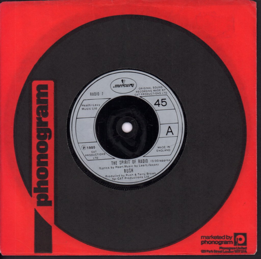 Rush - Spirit Of Radio - 7 Inch