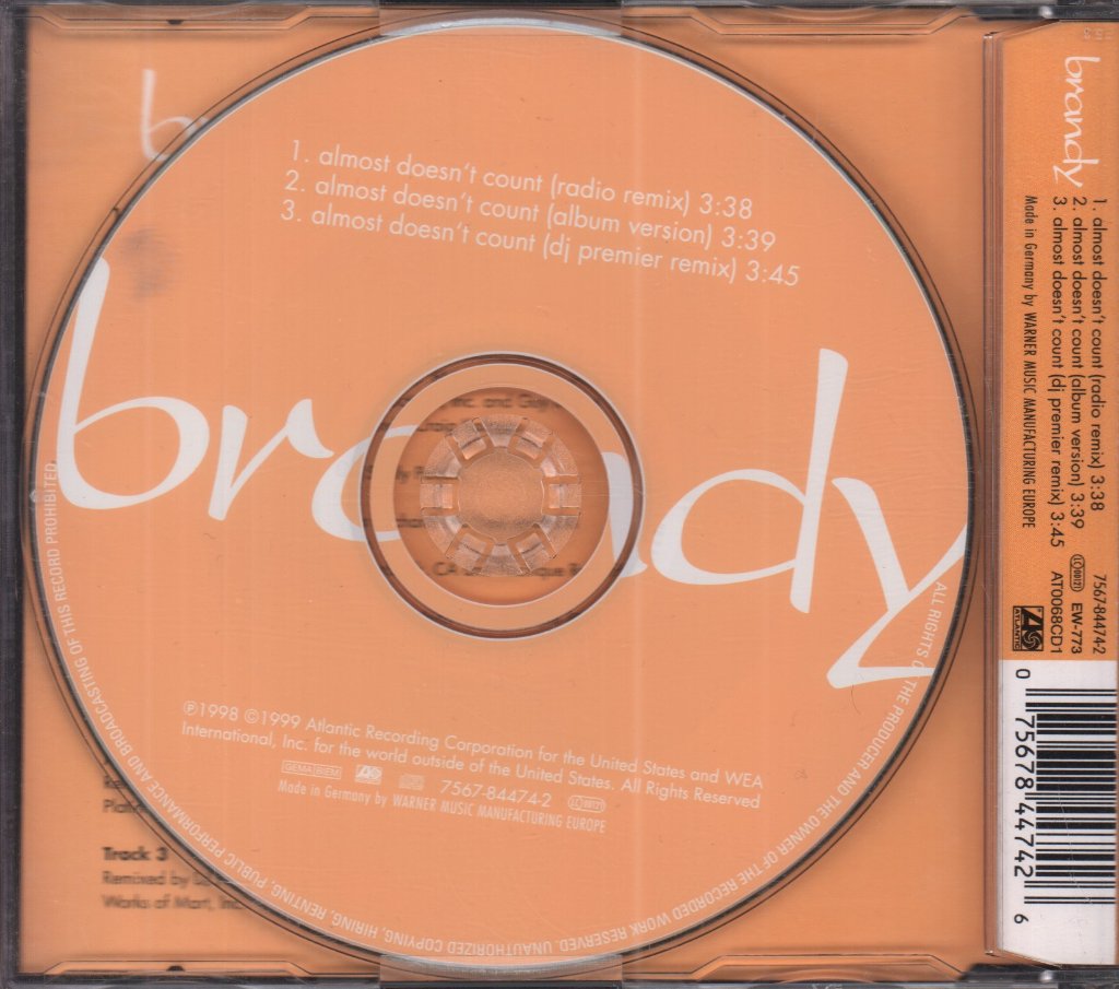 Brandy - Almost Doesn't Count - Cd