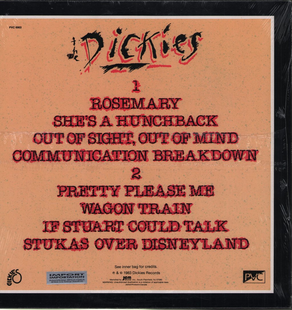 Dickies - Stukas Over Disneyland - Lp