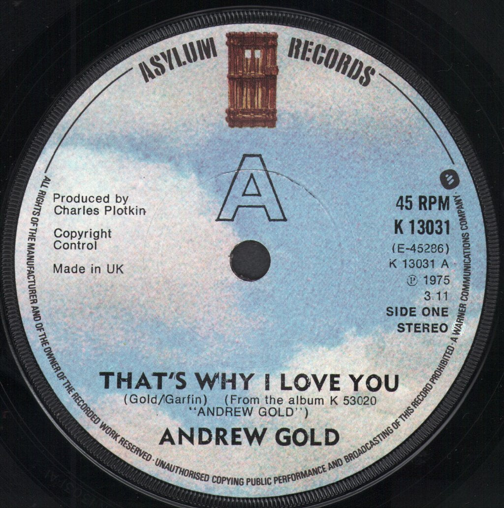 Andrew Gold - That's Why I Love You - 7 Inch