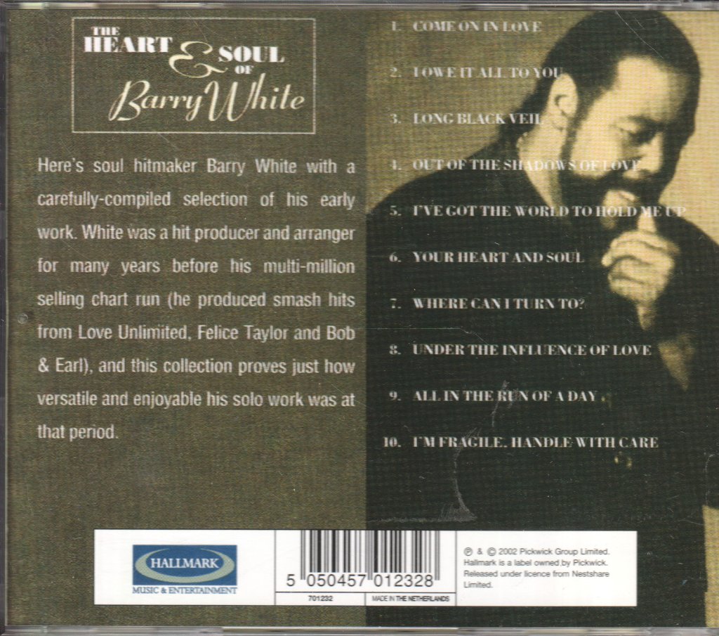 Barry White - Heart And Soul - Cd