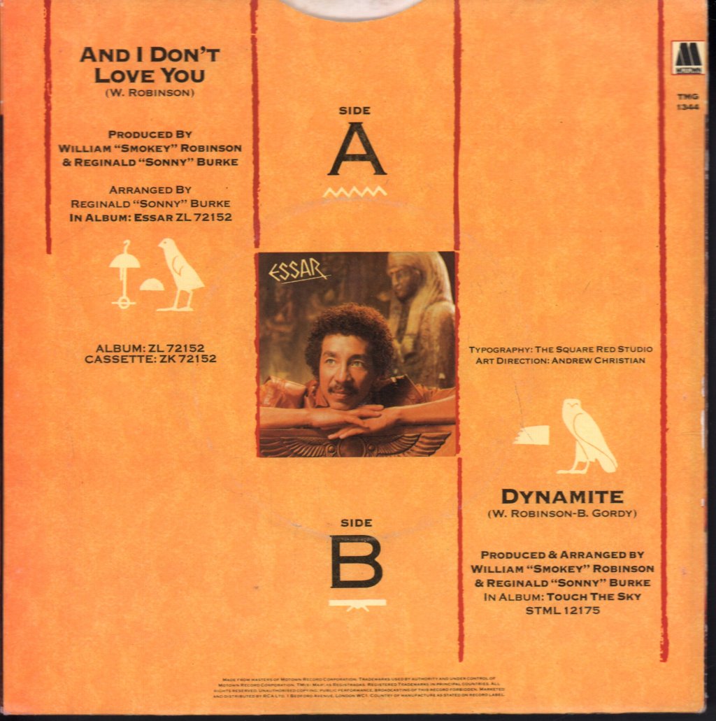 Smokey Robinson - And I Don't Love You - 7 Inch