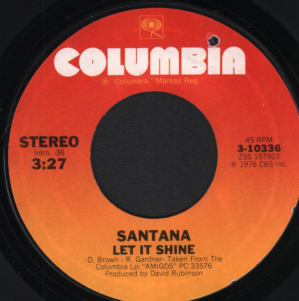 Santana - Let It Shine - 7 Inch