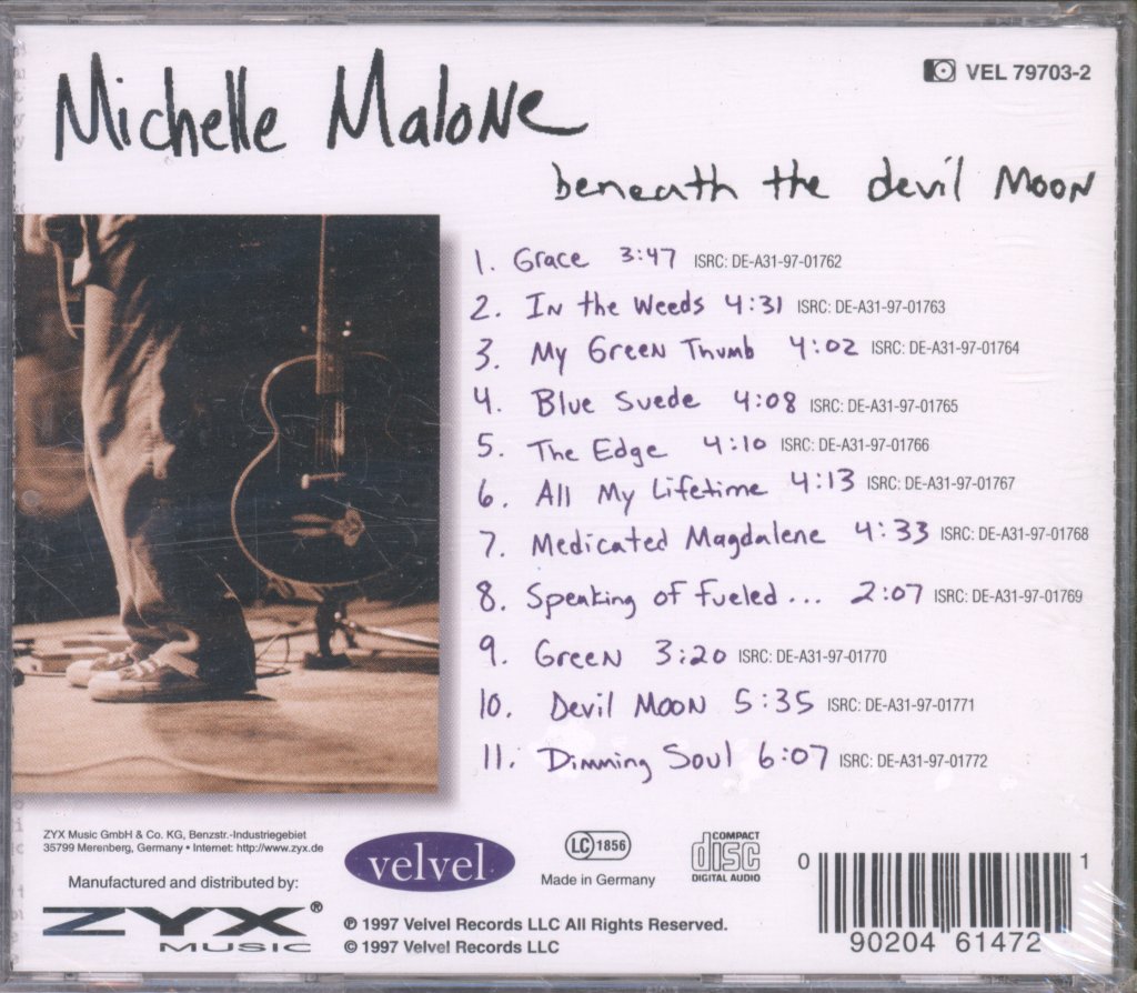 Michelle Malone - Beneath The Devil Moon - Cd