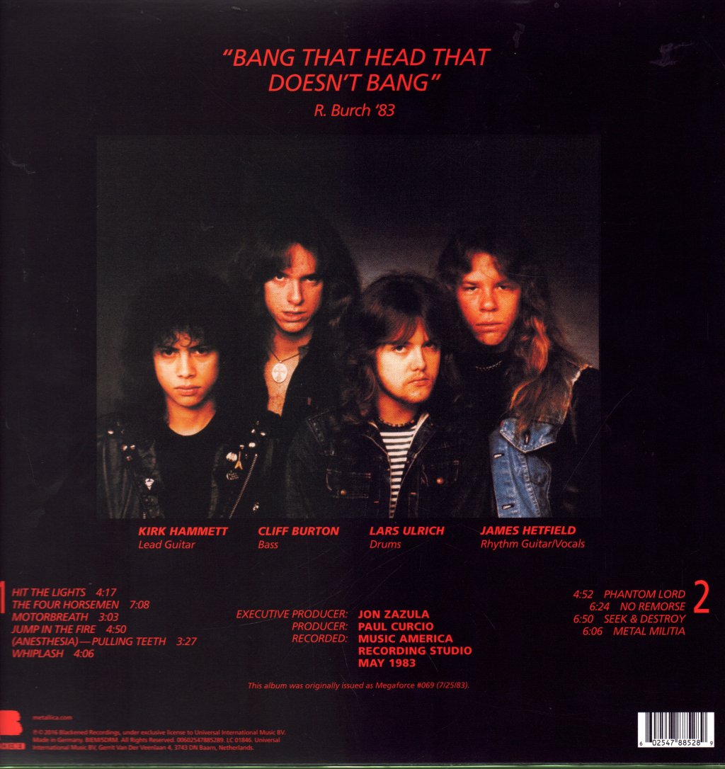 Metallica - Kill Em All - Lp