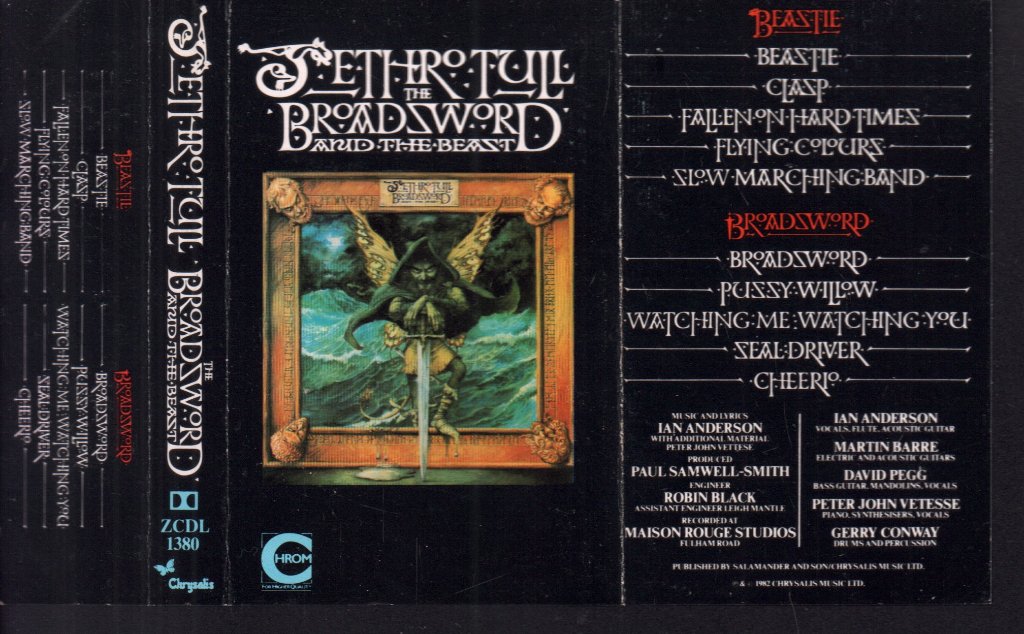Jethro Tull - Broadsword And The Beast - Cassette