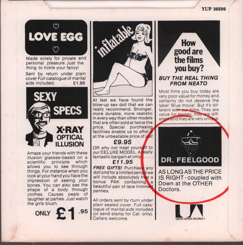 Dr Feelgood - As Long As The Price Is Right - 7 Inch