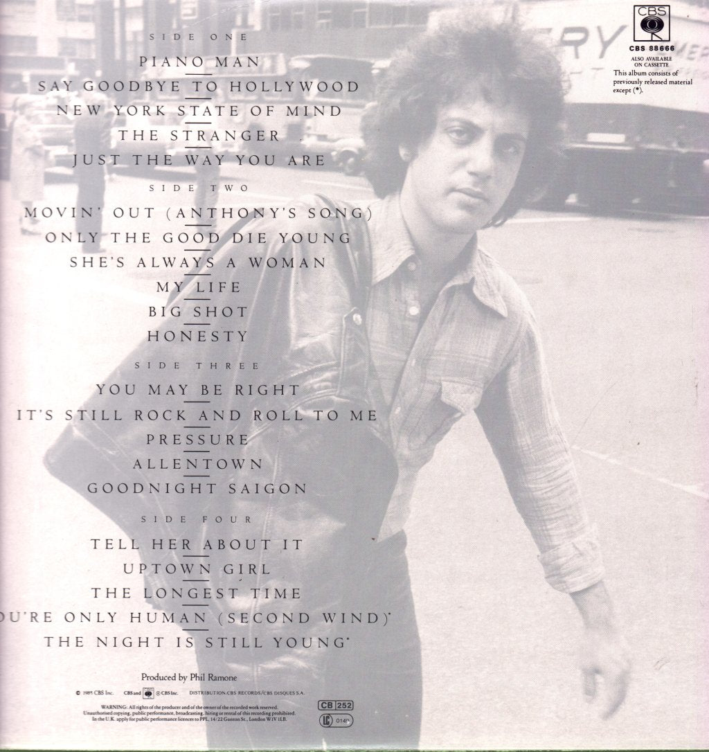 Billy Joel - Greatest Hits Volume 1 And Volume 2 - Double Lp