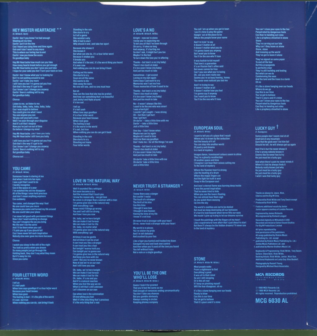 Kim Wilde - Close - Lp