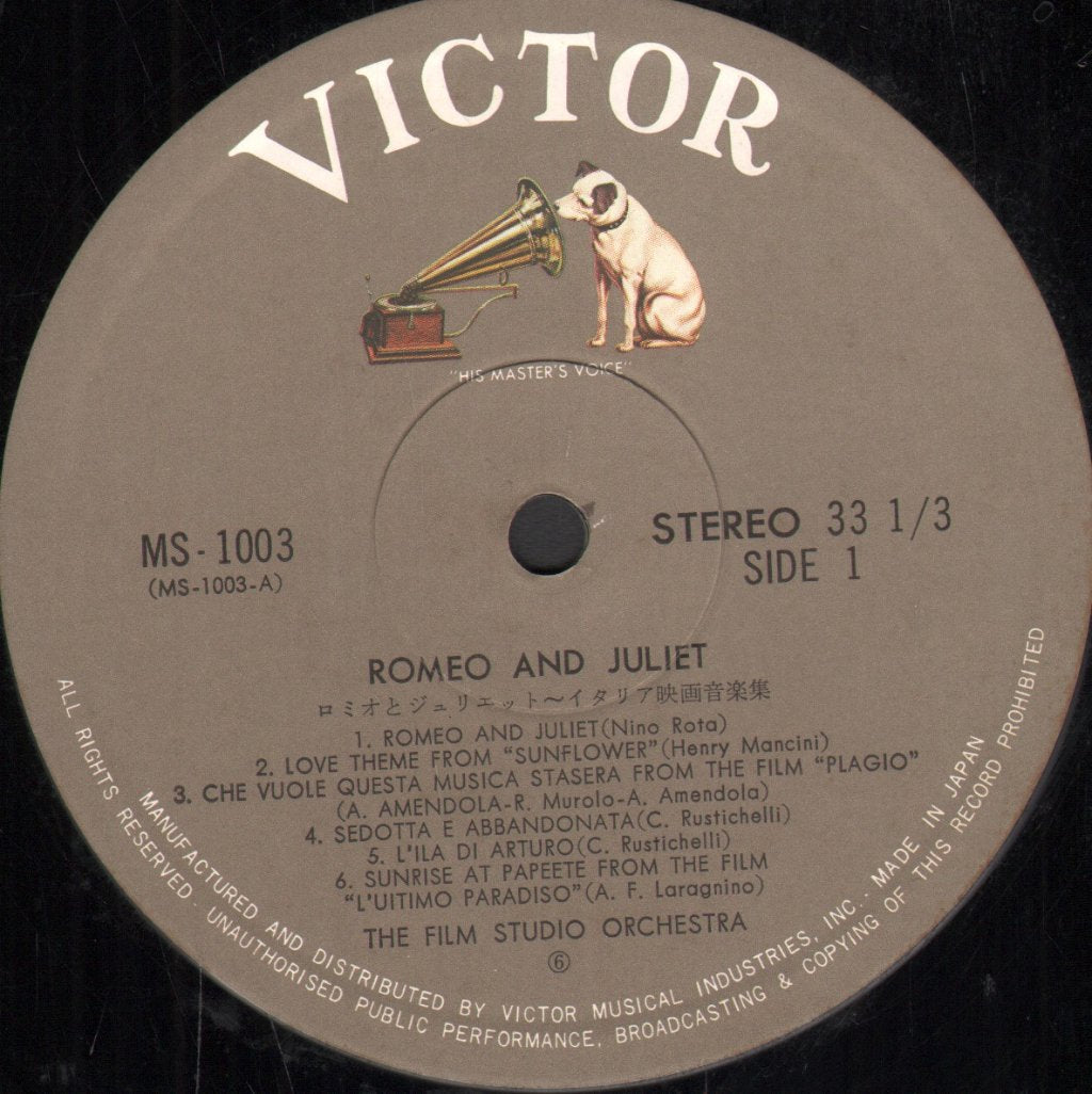 Film Studio Orchestra - Romeo And Juliet - Lp