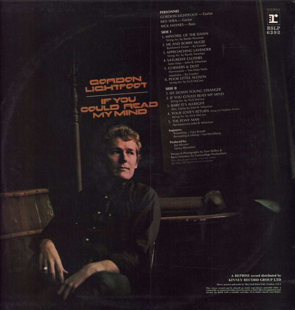 Gordon Lightfoot - if you could read my mind - Lp