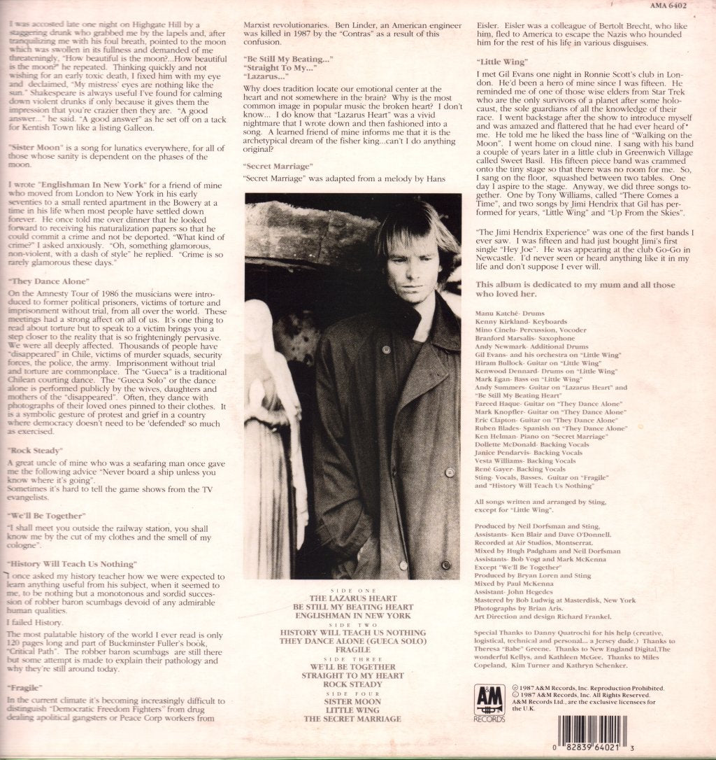 Sting - Nothing Like The Sun - Double Lp