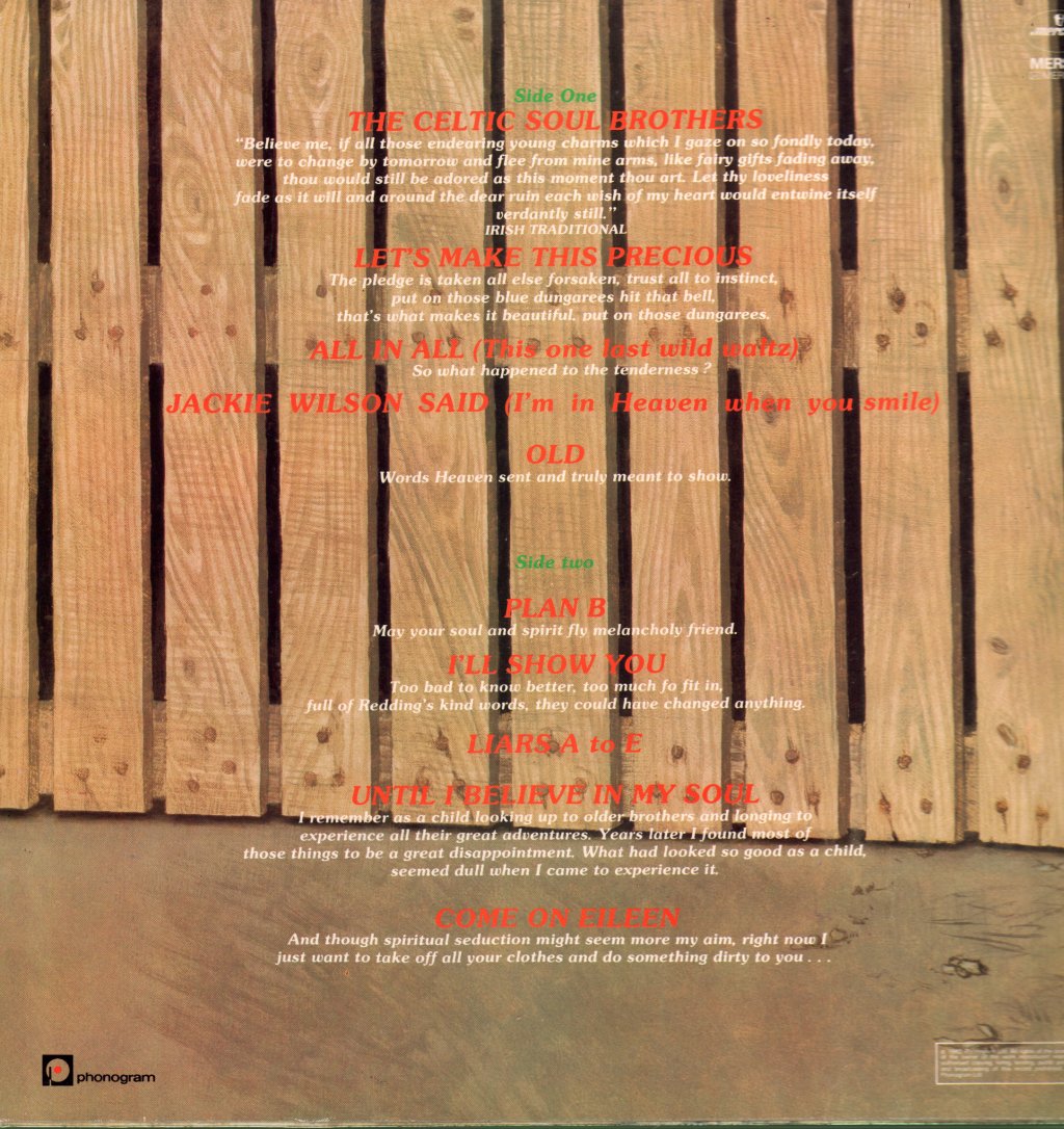 Dexys Midnight Runners - Too Rye Ay - Lp