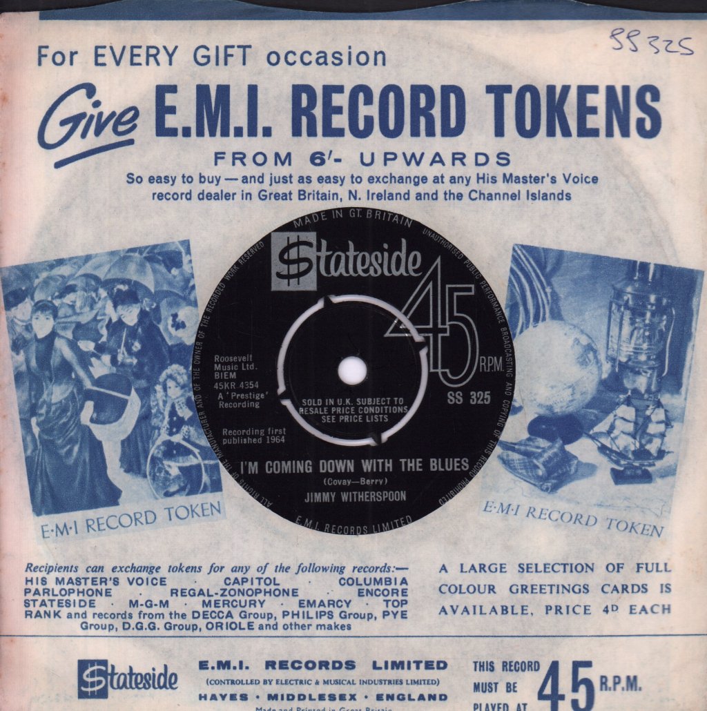 Jimmy Witherspoon - I Never Will Marry - 7 Inch