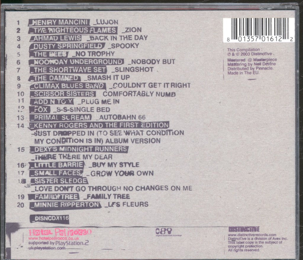 Various Artists - Hotel Pelirocco Music From The Legendary Hotel - Cd