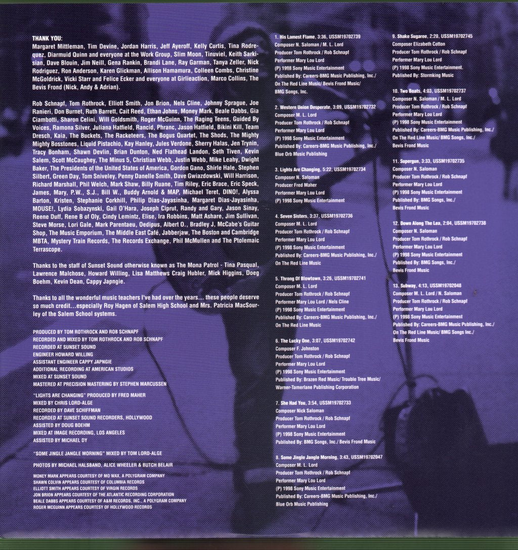 Mary Lou Lord - Got No Shadow - Lp