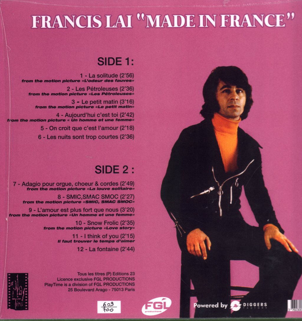 Francis Lai - Made In France - Lp
