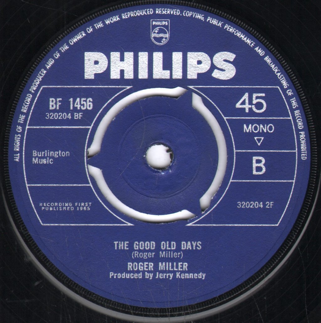 Roger Miller (Country) - England Swings - 7 Inch
