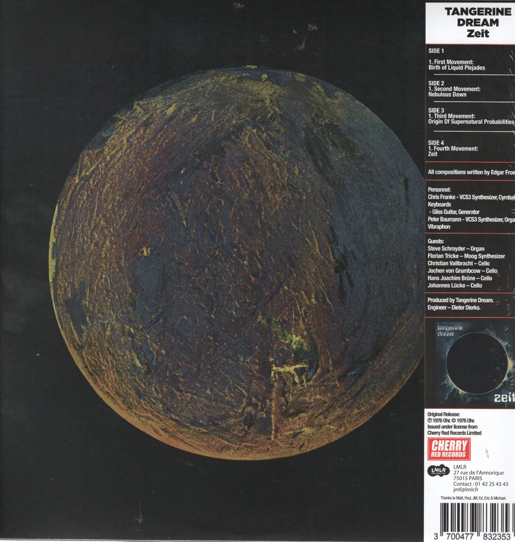 Tangerine Dream - Zeit - Double Lp