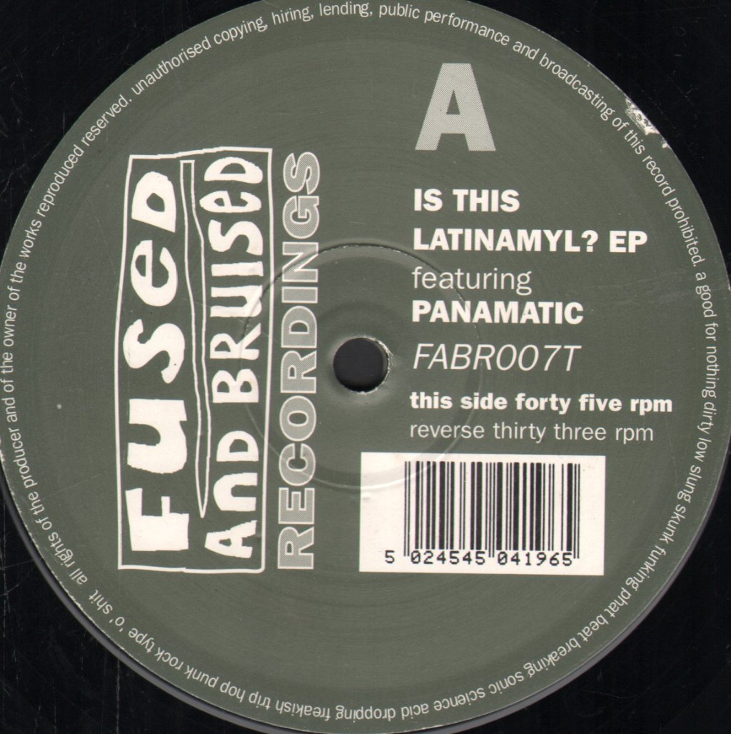 Panamatic - Is This Latinamyl? - 12 Inch