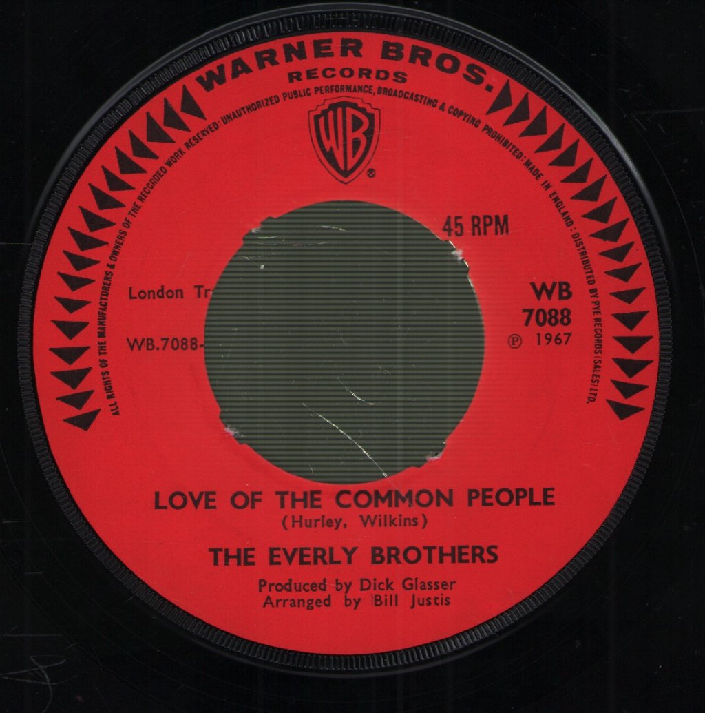 Everly Brothers - Love Of The Common People - 7 Inch