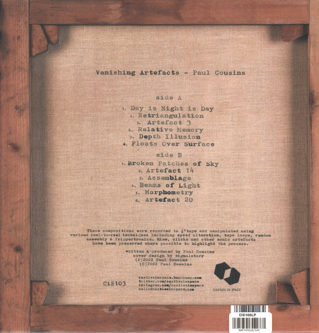 Paul Cousins - Vanishing Artefacts - Lp