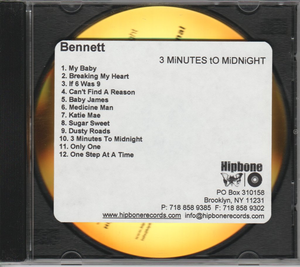 Bennett - 3 MiNUTES tO MiDNiGHT - Cdr
